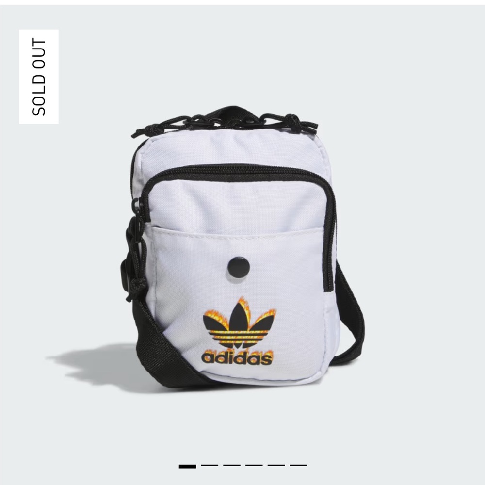 Adidas White and Black Backpack